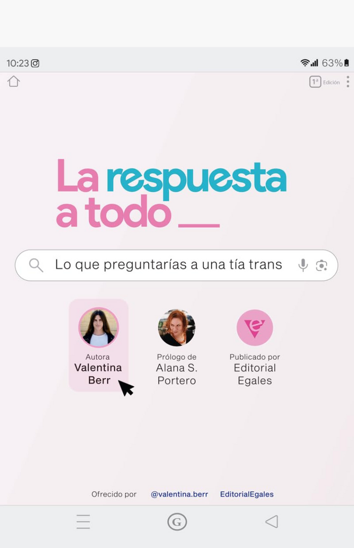 La respuesta a todo lo que le preguntarías a una mujer trans - BERR, VALENTINA
